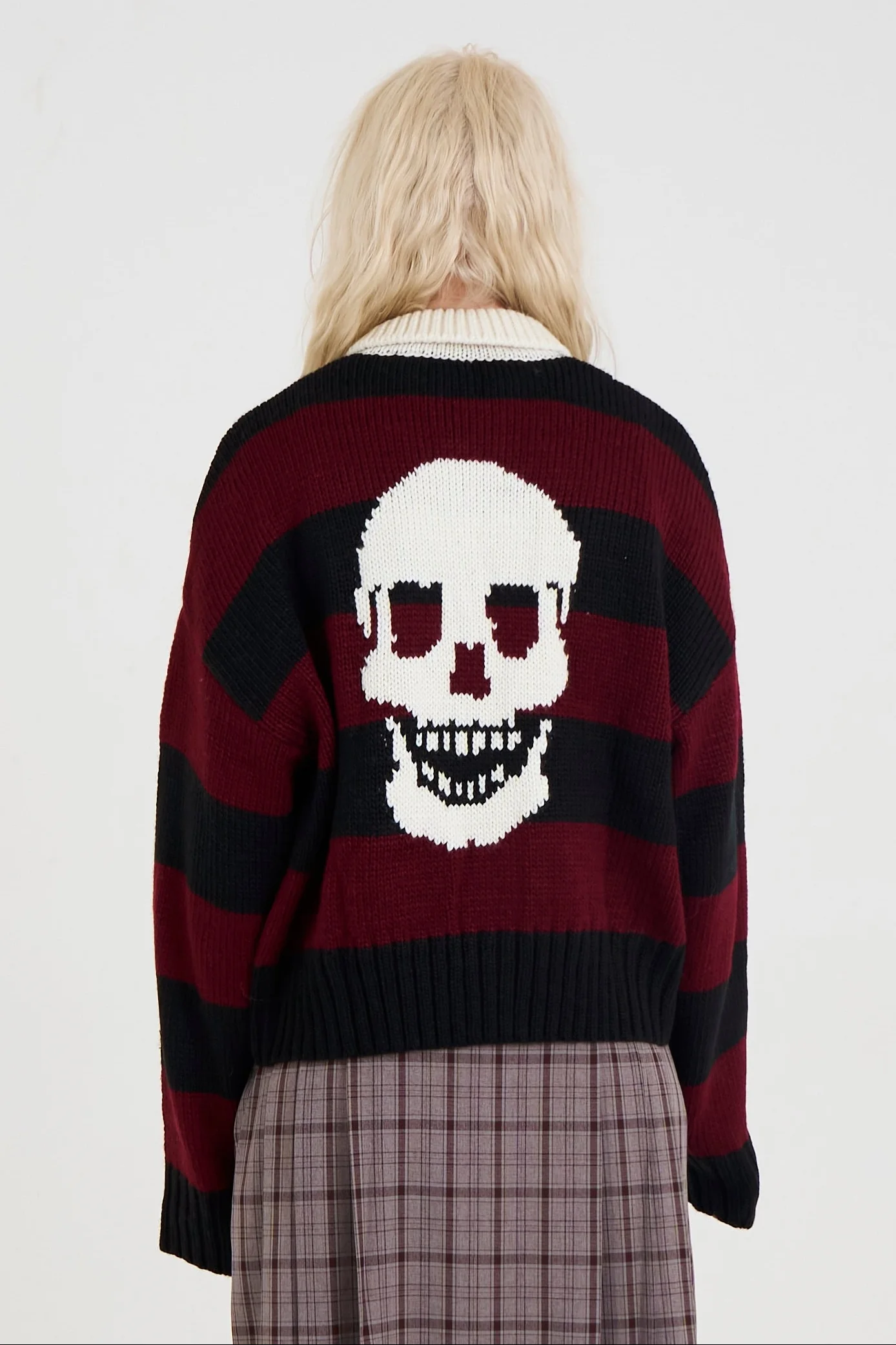 Trophy Stripe Skull Rugby Knit - Image 2